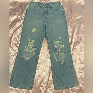 Forever 21 light blue baggy boyfriend jeans